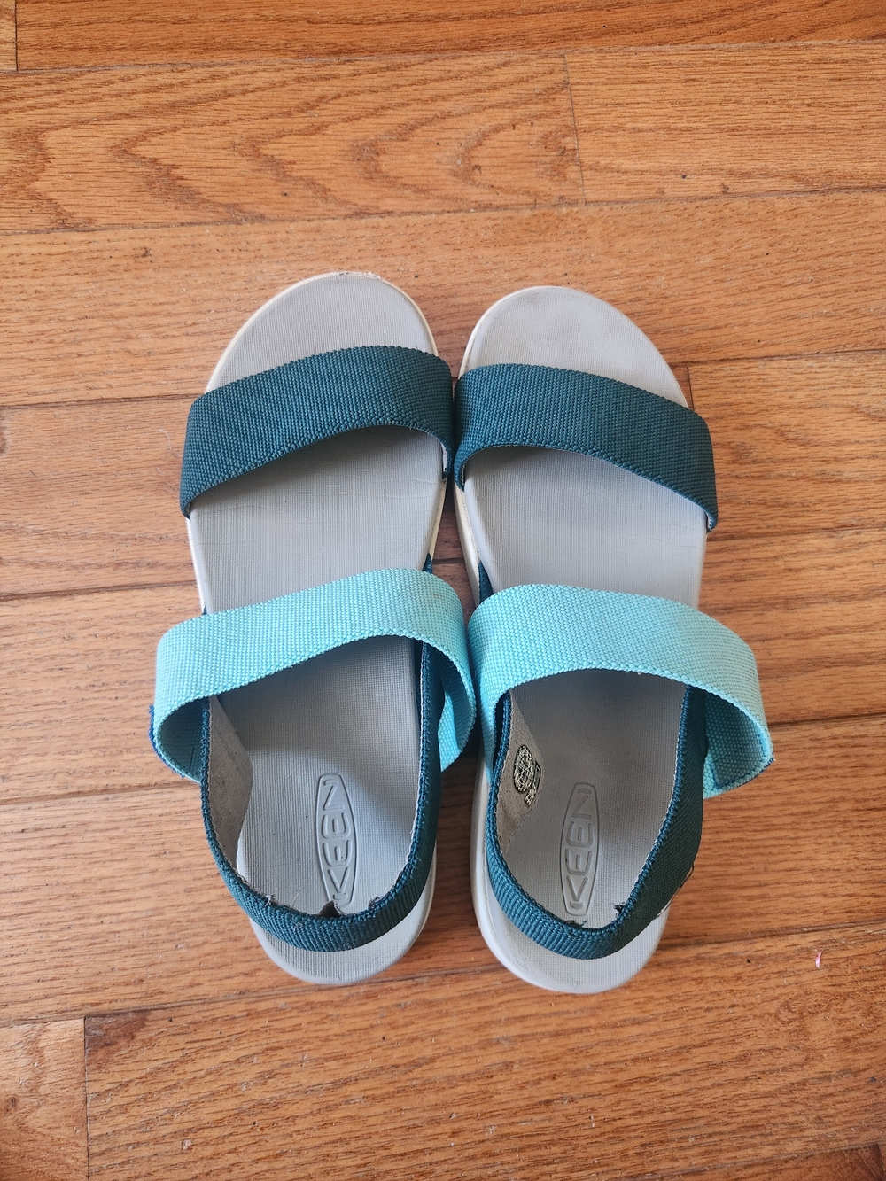 KEEN Two-Tone Teal Strap Sandals